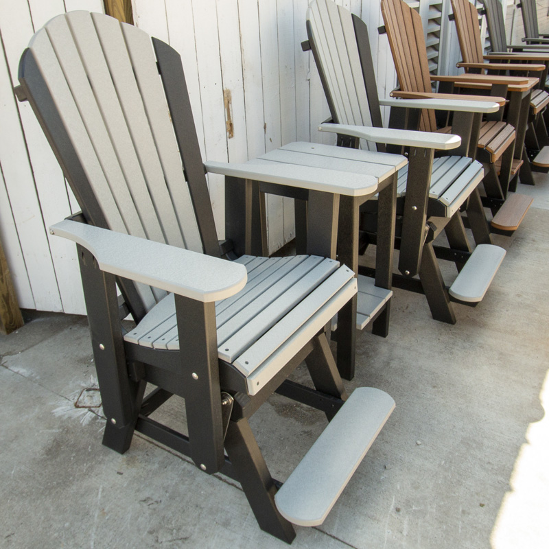 Counter Height Glider - Black & Light Gray