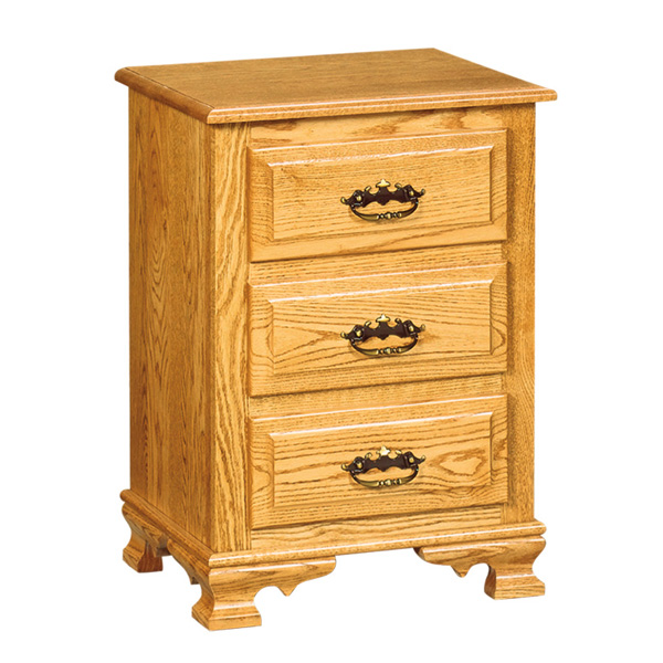 JR Heritage 3 Drawer Narrow Nightstand