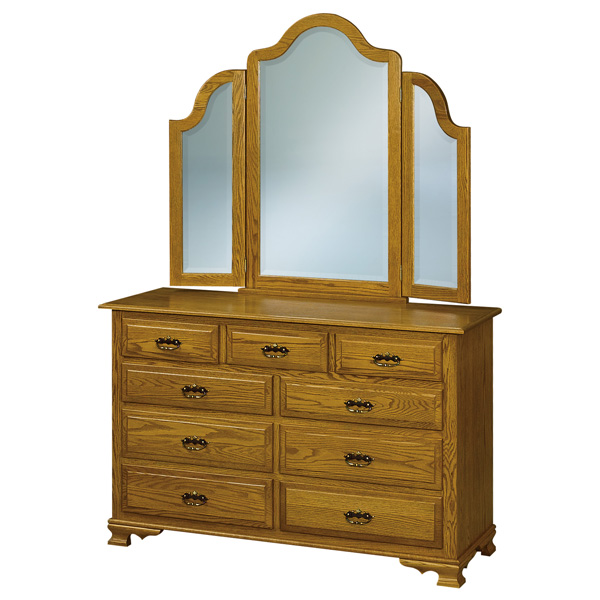 JR Heritage 59" 9 Drawer Dresser