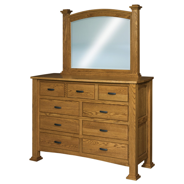 Lexington 9 Drawer Mule Dresser 45"H