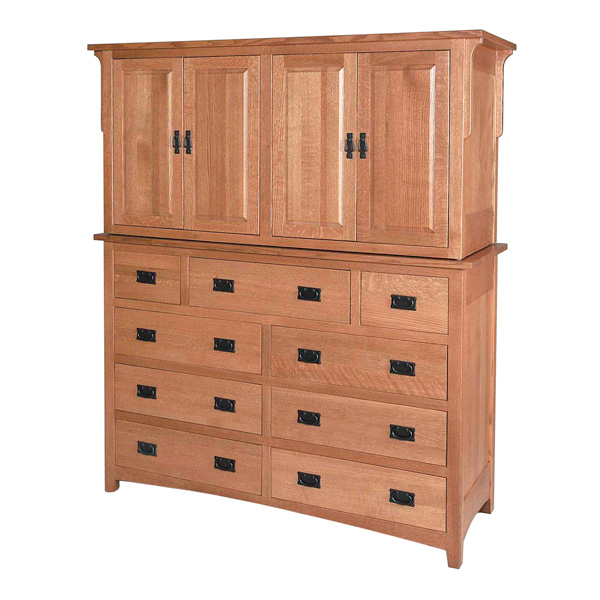 Millcreek Mission Double Armoire Mule Chest