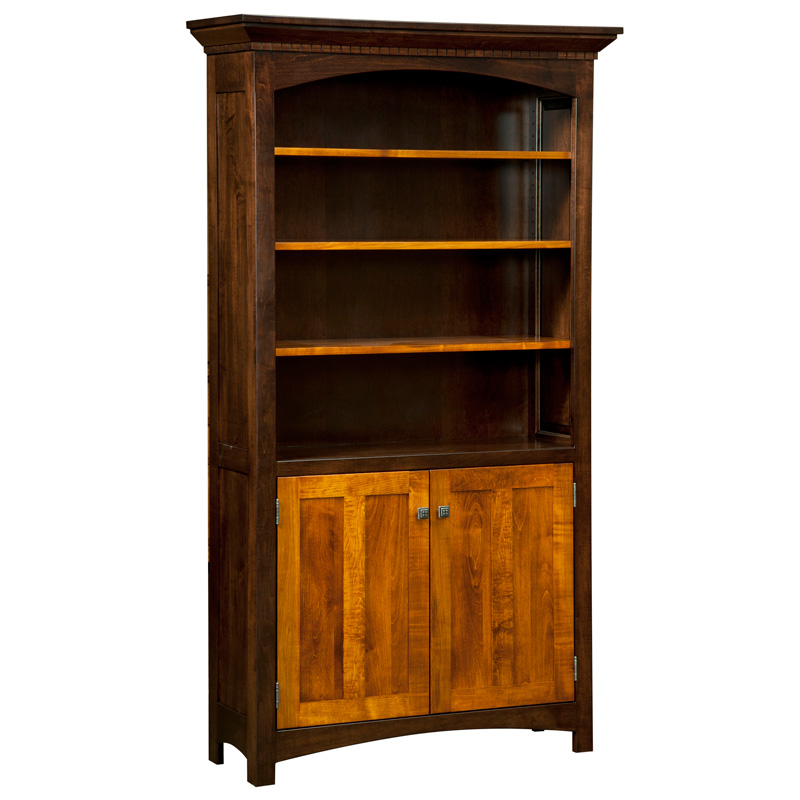 Oakwood Bookcase with Doors