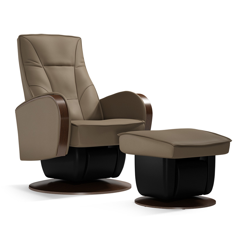 Charlotte Swivel Gliding Recliner & Ottoman - Medium
