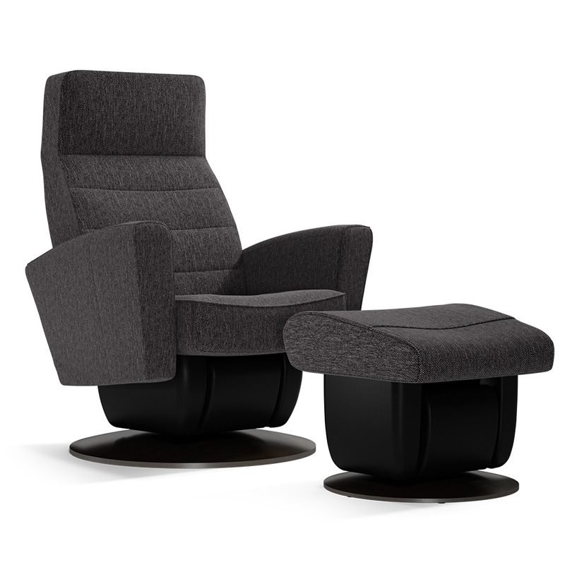 Fresno Swivel Gliding Recliner & Ottoman - Medium