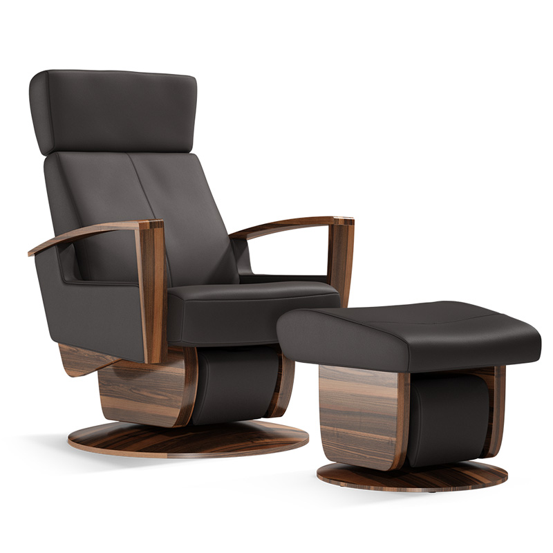 Orlando Swivel Gliding Recliner & Ottoman - Medium