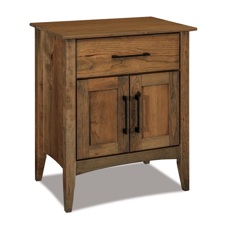 Atlantic 1 Drawer 2 Door Nightstand
