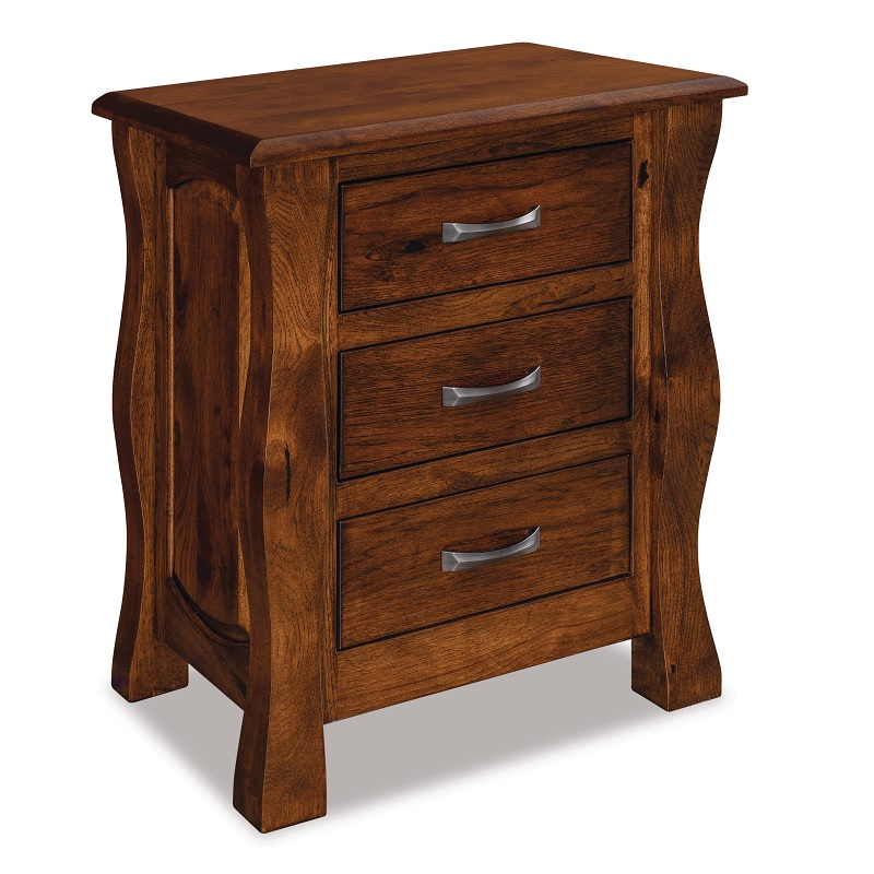 Reno 3 Drawer Nightstand
