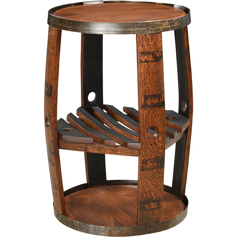 Open Barrel Display Rack