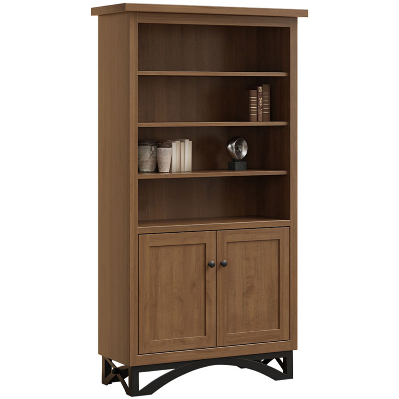 Weston Bookcase w/Bottom Doors