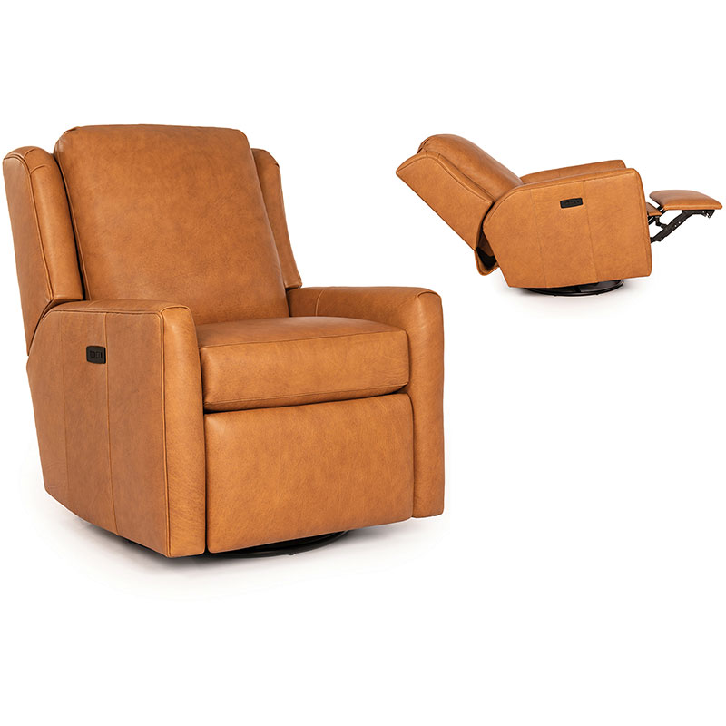 742 Motorized Swivel Glider Recliner - Leather