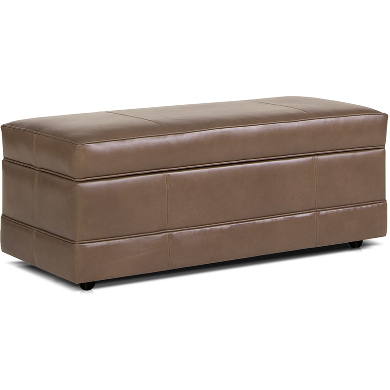901 Storage Ottoman - Leather
