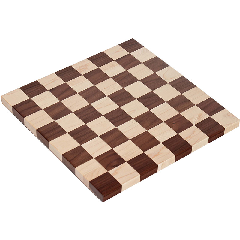 Checkerboard 12\"x12\" - Maple/Walnut