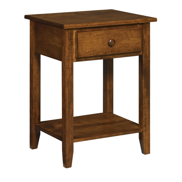 Shaker J&R 1 Drawer Open Nightstand