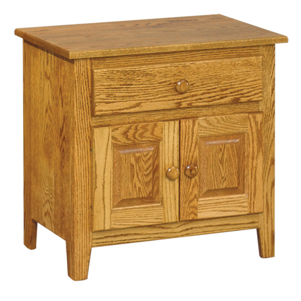 Shaker J&R 1 Drawer, 2 Door Nightstand