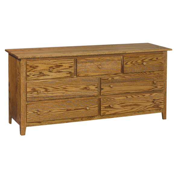 Shaker J&R 72\" 7 Drawer Dresser