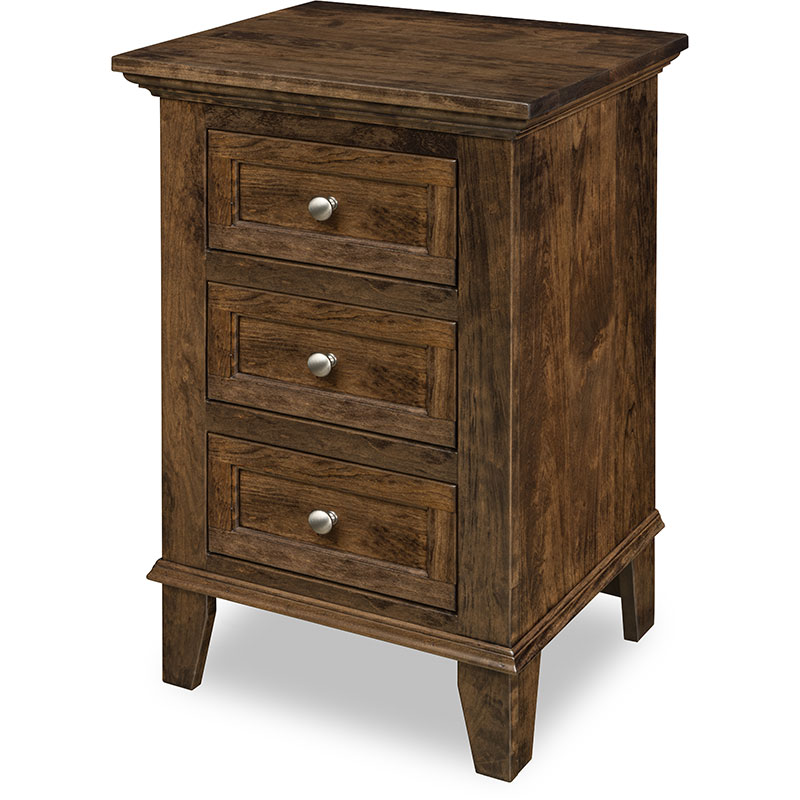 Arlington 3 Drawer Nightstand